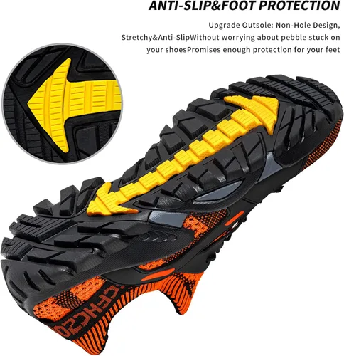 Vista 5 de SOBASO Zapatos de agua para mujeres y hombres, secado rápido, para natación, playa, zapatos acuáticos para deportes acuáticos, buceo, senderismo
