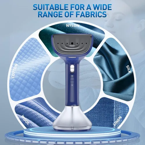Vista 5 de Vaporizador para ropa, potente vapor de 1800 W, 2 modos para planchado húmedo y seco, calentamiento rápido de 20 segundos, tanque de agua