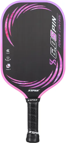 Vista 9 de Pickleball Paddle, T700 Carbon Fiber Abrasion-Resistant Surface, 19MM Polypropylene Honeycomb core, USAPA Approved, High Grit,The Sandwich Core Azul