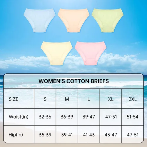 Vista 7 de Women's Disposable Underwear For Travel Colorful Cotton Panties Ladies Briefs Hotel Spa Hospital Stays Emergencies