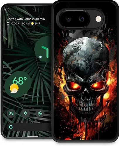Vista 127 de Compatible con Google Pixel 4A 5G Mobile Case Creative Acrylic Panel trasero Silicona Protección Grip especialmente diseñado para Google Pixel 4A 5G