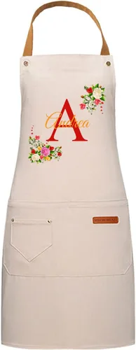 Vista 11 de DIY Custom Name & Initial Kitchen Apron for Men & Women