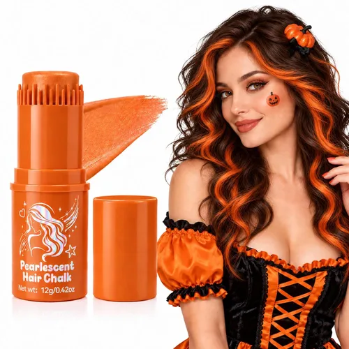 Vista 9 de Peine de color rojo temporal para el cabello, tiza lavable para niños