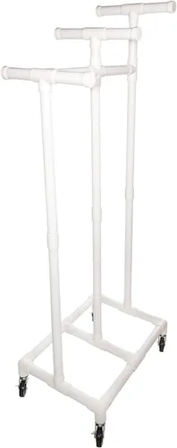 Vista 6 de Champion Sports Carrito de aro de plástico duradero