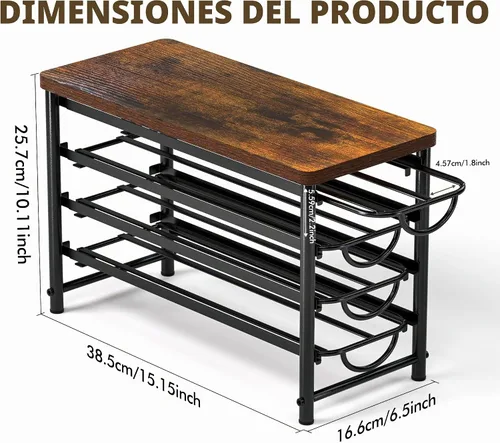 Vista 3 de HFHOME Soporte para cápsulas de café con parte superior de madera, compatible con K-Cups, cajón de almacenamiento de cápsulas de café de 4 niveles