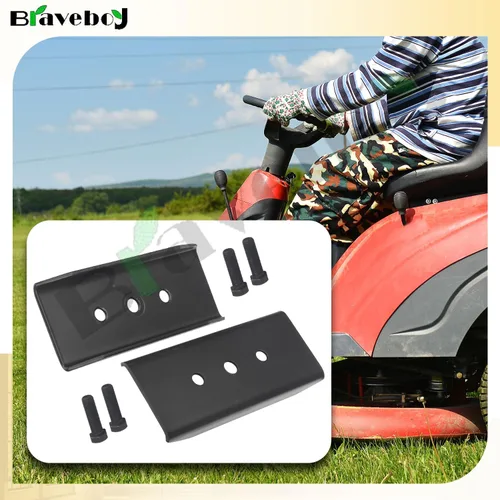 Vista 3 de Braveboy Paquete de 2 refuerzos de hoja 106-2248-03 / 26-0671 3290-465 Kit de arandela de tornillo de cabeza hexagonal compatible con Toro, Exmark