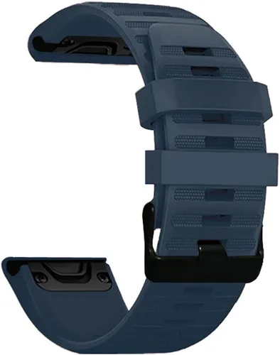 Vista 8 de AISPORTS Correa de silicona compatible con Garmin Fenix 7/7 Pro/6/6 Pro/5/5 Plus, correa de reloj de ajuste rápido de 0.866 pulgadas, correa