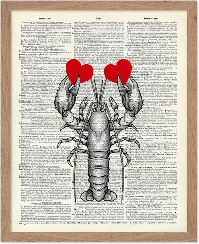 Vista 84 de Poster Master Póster de pulpo para parejas, póster de diccionario, arte Kraken, regalo romántico para él, ella, amantes, decoración náutica