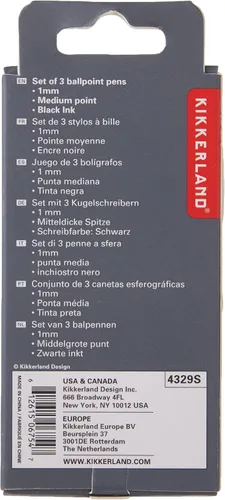Vista 6 de Kikkerland Mini bolígrafos retro, juego de 5 (4329S)