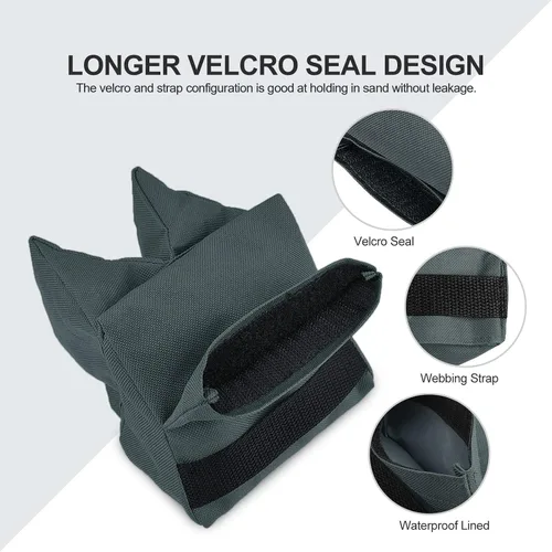 Vista 3 de Twod Bolsas de Descanso para Tiro Exterior - Apoyo de Banco para Deportes de Tiro con Soportes de Sacos de Arena Delantero y Trasero para Tiro