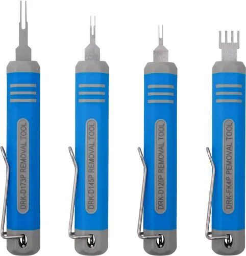 Vista 6 de JRready ST5253 - Herramienta de extracción de conectores de pines de 0.079 in, kit de herramientas de extracción de terminales de 0.118 in