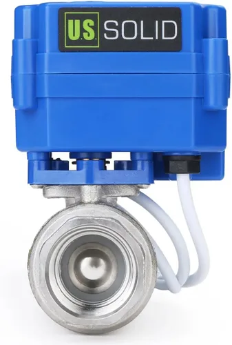 Vista 16 de Válvula de bola motorizada. Válvula de bola de acero inoxidable de 3/4" con puerto completo, 9-24V CC y configuración de retorno automático de 2