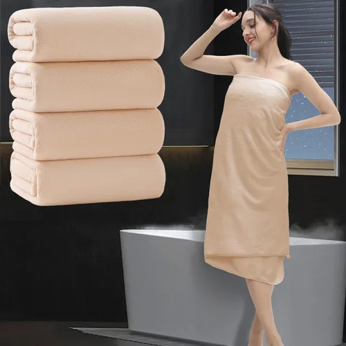 Vista 10 de Toalla de baño extra grande de 4 piezas (35 x 70 pulgadas), toalla de baño ultra suave de gran tamaño, juego de toallas de baño para baño, hotel