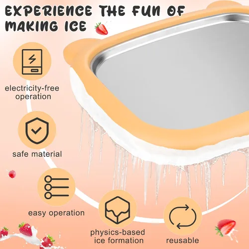 Vista 6 de Windspeed Máquina para hacer helados enrollados 1+12P, bandeja para hacer helados instantáneos, placa fría instantánea para hacer granizados