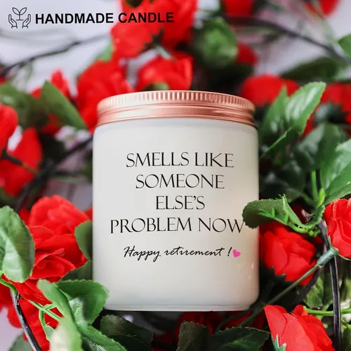 Vista 4 de Regalos de jubilación para mujeres y hombres, las mejores velas Happy Retired 2025, divertidas ideas de regalo para profesores, compañeros