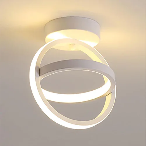 Vista 9 de Lámpara de techo LED, lámpara cuadrada blanca de 22 W, 3000 K-6000 K, lámpara de techo opcional de montaje empotrado, moderna para sala de estar