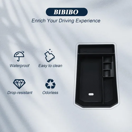 Vista 7 de BIBIBO [Actualizado para 2024 2025 2026 BMW iX Accesorios 2023-2026 BMW iX Organizador de Consola Central para 2023-2026 BMW iX (I20) Caja