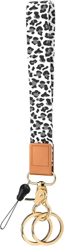 Vista 10 de Llavero de pulsera para mujeres y hombres, soporte para llavero, cordón de muñeca para llaves Animal