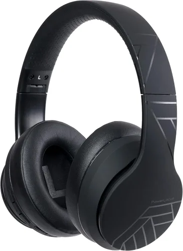 Vista 10 de PowerLocus - Auriculares inalámbricos Bluetooth, auriculares sobre la oreja con micrófono, 50 horas de reproducción, sonido estéreo HiFi, graves