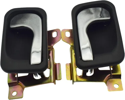 Vista 4 de Par de manijas de puerta interiores laterales izquierda y derecha para Mitsubishi Montero Pajero 1990-2000