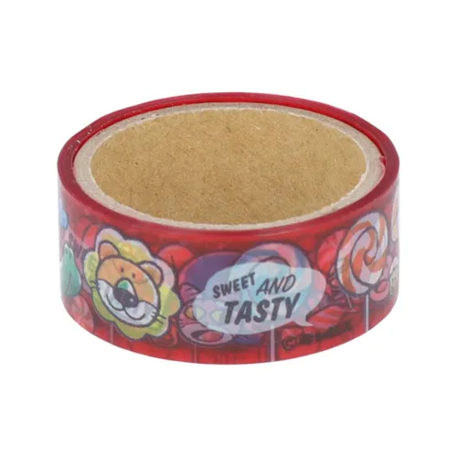 Vista 2 de Sunstar Stationery S8589275 - Cinta adhesiva de animales de basura, transparente, Gimbis, patrón C
