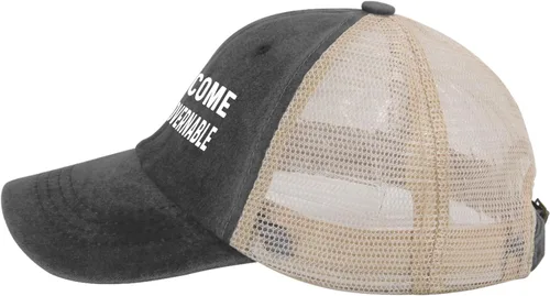 Vista 3 de Sombrero de ganso divertido sombrero de ganso tonto en el sombrero de camionero suelto mujeres gorra de malla vintage para verano