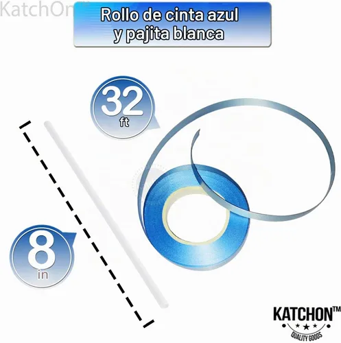 Vista 3 de KatchOn Globo azul del número 1 para decoraciones de primer cumpleaños, 40