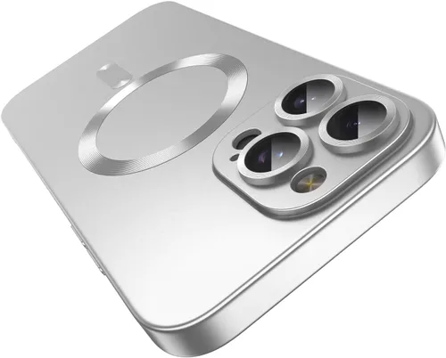 Vista 24 de Funda magnética para iPhone 13 Pro MagSafe con protector de lente de cámara, protección completa, delgada, suave, a prueba de golpes, antiarañazos