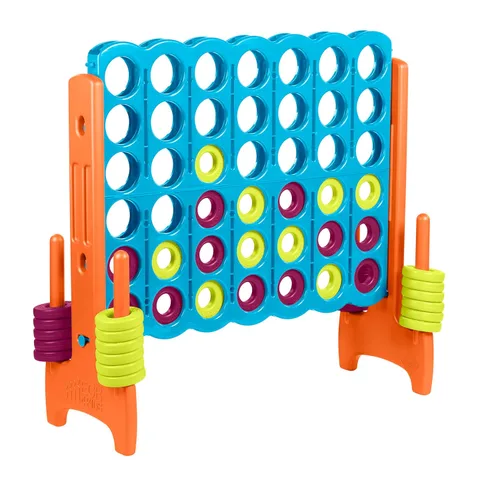 Vista 12 de ECR4Kids Jumbo 4-To-Score, Juego Gigante, Naranja, Púrpura Anaranjado/Púrpura