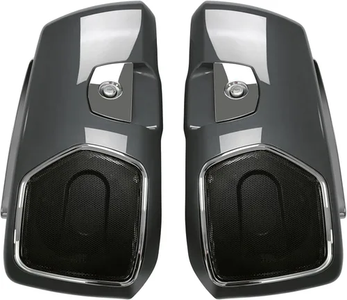 Vista 3 de TCT-MOTORPARTS Alforjas duras para Indian Chieftain Dark Horse Limited 2019-2023 gris acero