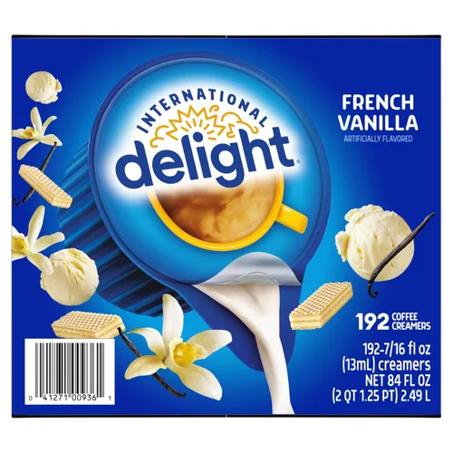 Vista 11 de International Delight - Vainilla Francesa, cremas para café de una porción, 192 unidades (1 paquete), crema para café no láctea apta para almacenar