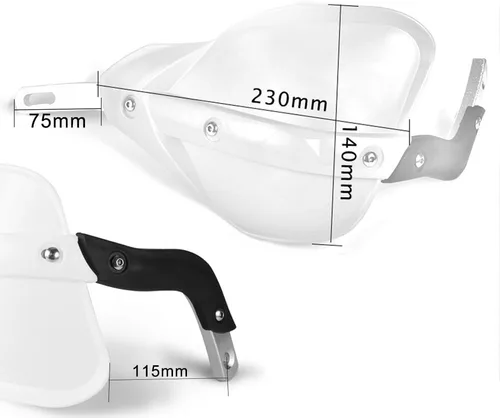 Vista 2 de AnXin - Guardamanos universales para motocicleta de 7/8" 22mm y 1 1/8" 28mm, para KLR650 DR650 DRZ400SM TW200 XR650L XT250 KLX300 TRX 400EX YFZ450