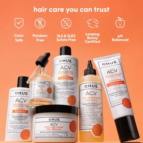 Vista 5 de dpHUE ACV Acondicionador revitalizante - 8.5 oz - Apoya el crecimiento saludable del cabello - Con vinagre de sidra de manzana y ácido hialurónico