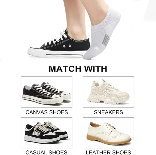 Vista 7 de No Show Socks Womens Cushioned Low Cut Athletic Hidden Liner for Sneakers Ankle Invisible Running Socks 46 Pairs