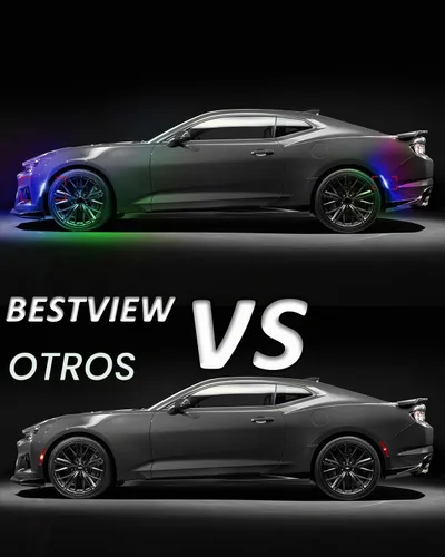 Vista 4 de Bestview Luces LED RGB de marcador lateral para Chevy Camaro 2016-2024