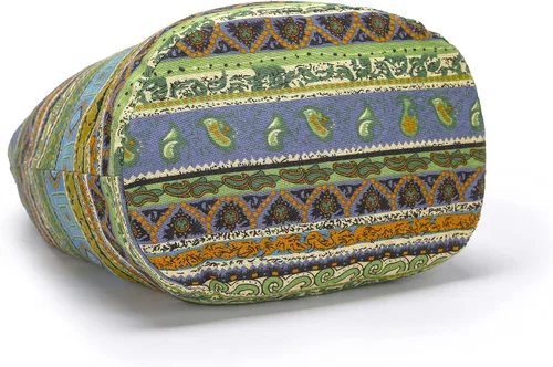 Vista 94 de Bolsa de hombro para mujer, de lona en estilo hippie/bohemio para llevar cruzada al hombro, disponible en diferentes colores y estampados