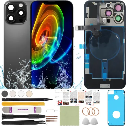 Vista 73 de Funda trasera de repuesto compatible con iPhone 8 de 4.7" + Herramientas profesionales (Gris espacial) Incluye herramientas profesionales, cinta
