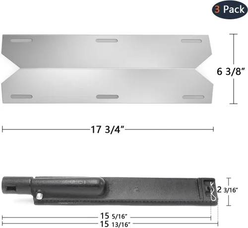 Vista 2 de Hongso Piezas de repuesto para placas térmicas y quemadores para parrilla de gas Jenn Air 720-0061 720-0061-LP 720-0099 720-0099-NG 720-0171