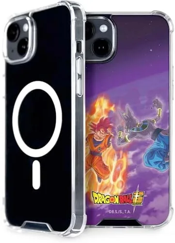 Vista 15 de Skinit Funda para teléfono compatible con MagSafe iPhone 15, diseño oficial de Dragon Ball Super Goku