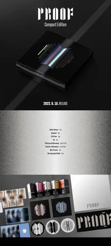 Vista 2 de Dreamus BTS BANGTAN BOYS - Juego de tarjetas fotográficas de 6CD+1 póster plegado+juego de tarjetas de fotos extra, negro, 7.402 x 9.843 x 2.323 in