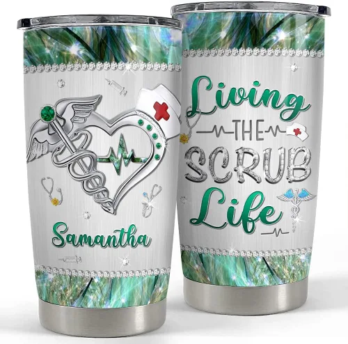 Vista 23 de SANDJEST Vaso personalizado de gato negro con texto en inglés «Just A Girls Who Loves Cat», vasos de 20 onzas y 30 onzas con tapa, regalo