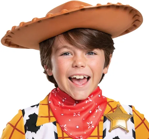 Vista 3 de Disney Toy Story - Disfraz clásico de Woody para niños pequeños
