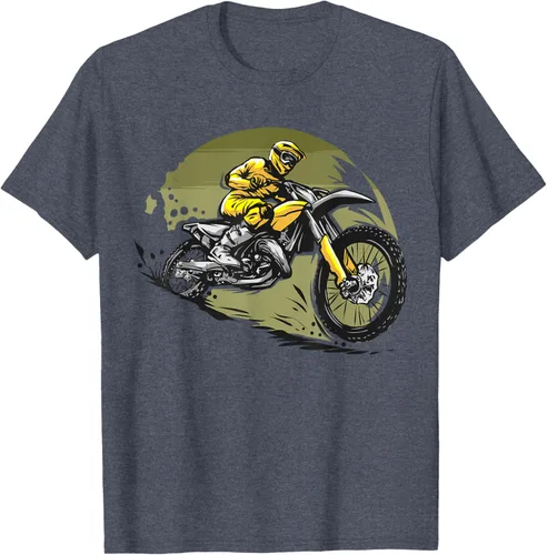 Vista 88 de Camiseta de motocross Supermotard Enduro, Negro, S