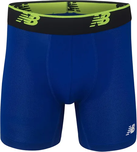 Vista 4 de New Balance Calzoncillo bóxer de malla de 5 pulgadas, sin mosca, ropa interior de compresión atlética (paquete de 3)