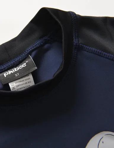 Vista 3 de PHIBEE Camiseta de protección solar UPF 50+ de manga larga para niños