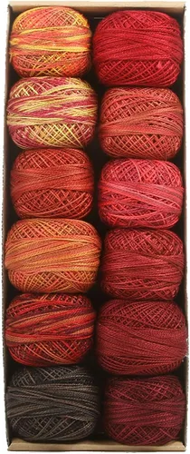 Vista 33 de Valdani Perla Algodón Sz 8 Halloween 73 yardas/Bola