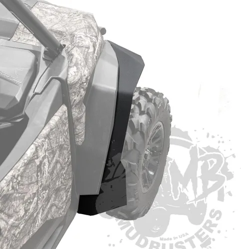 Vista 6 de MudBusters Guardabarros de cobertura máxima para Can-Am Commander 2021-2026 Protectores de barro UTV delanteros y traseros para modelos MAX de 2