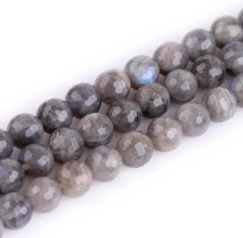 Vista 10 de GEM-Inside - Cuentas sueltas de amatista natural de 0.236 pulgadas (0.236 in), cristal facetado, piedra energética para hacer joyas, 15 pulgadas