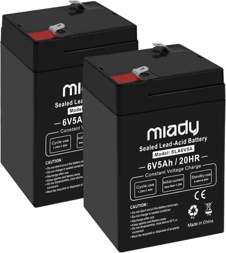 Vista 10 de Miady 12V 12Ah - Batería recargable de ácido de plomo sellada (paquete de 2)