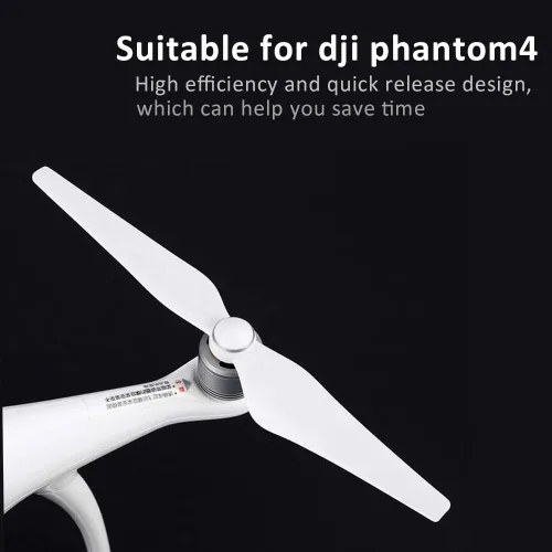 Vista 6 de 2 pares de cuchillas de hélice de dron, cuchillas de hélice 9450S Drone Quadcopter accesorio para DJI Phantom 4/4 Pro
